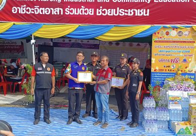 ว่าที่พันตรี ดร.วานิช สมชาติ ผู้อำนวยการวิทยาลัยการอาชีพบำเหน็จณรงค์ ตรวจเยี่ยมศูนย์อาชีวะ-ขนส่งอาสา ช่วยประชาชนเทศกาลสงกรานต์ 2568
