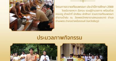โครงการถวายเทียนพรรษา (วันเข้าพรรษา) ประจำปีการศึกษา 2569